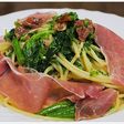 サンダニエーレ産生ハムと菜の花のパスタ