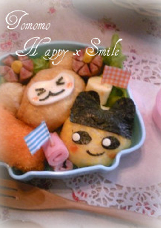 キャラ弁　まめっち＆ききっち弁当-レシピのメイン写真