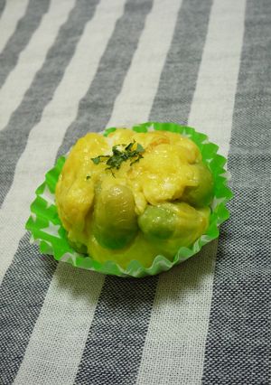 お弁当に*枝豆チーズの茶巾*卵焼き-レシピのメイン写真