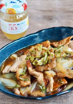 白菜と豚肉の生姜あんかけ炒め-レシピのメイン写真