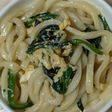 簡単★法蓮草とたまごの焼きうどん
