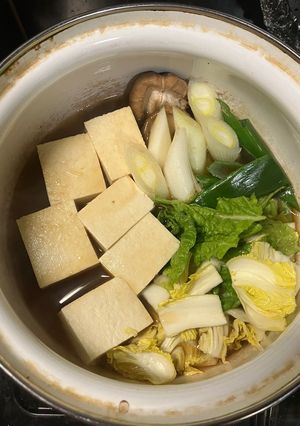 肉じゃが煮汁と煮物汁アレンジ豆腐煮-レシピのメイン写真