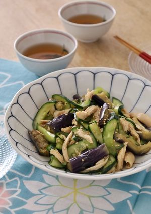簡単♪なすときゅうり、鶏むね肉の中華和え-レシピのメイン写真