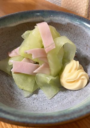 涼しい　うり(白ウリ)とハムのさっぱりサラダ-レシピのメイン写真