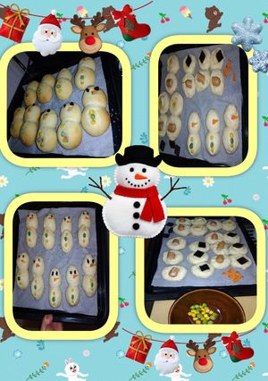 プチXmas会Snowマンのパン-レシピのメイン写真
