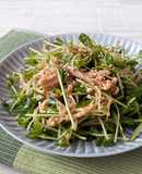レンジで簡単！豆苗とえのきの中華サラダ