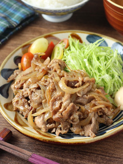食材2つ【豚こま肉のスタミナ焼き】-レシピのメイン写真