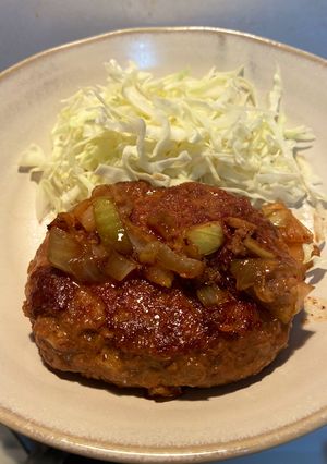 ワンパン和風ハンバーグ-レシピのメイン写真