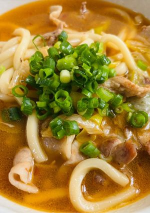 身体が温まる♪ピリ辛うどん-レシピのメイン写真