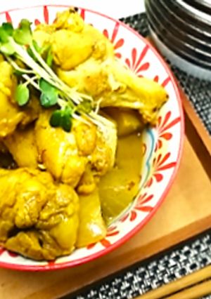 手羽元と大根のカレー煮-レシピのメイン写真