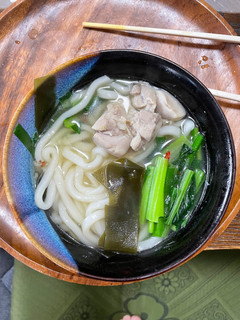 超簡単!もつ鍋風(ニンニク*醤油)うどん-レシピのメイン写真