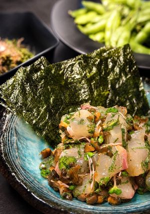 🥒Qちゃんで鯛のお刺身おつまみ🍾-レシピのメイン写真