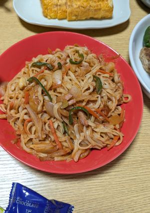 うどんでびっくり！喫茶店のナポリタン-レシピのメイン写真