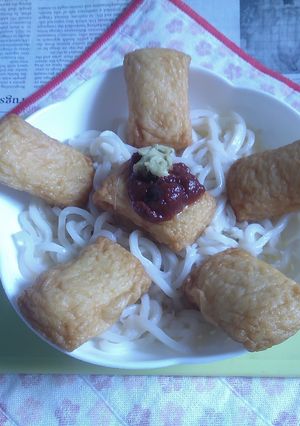 醤油うどん風冷やしうどんV117ふわ揚げ-レシピのメイン写真