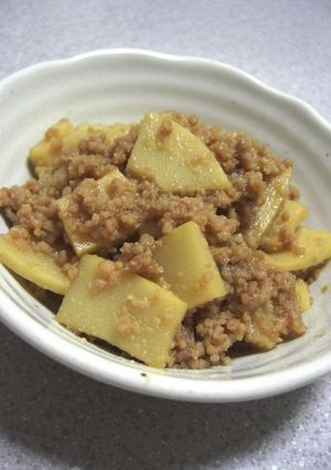 ご飯が進む☆筍入り味噌そぼろ♪-レシピのメイン写真