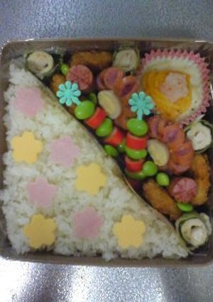 お弁当★ハムとチーズで可愛いごはん-レシピのメイン写真