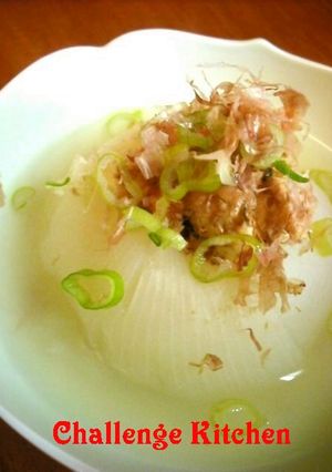新玉ねぎスープ煮♪クリームチーズのっけ☆-レシピのメイン写真