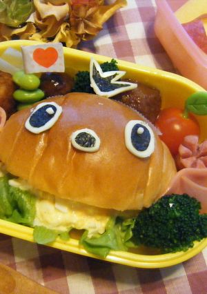 キャラ弁　ロールパンでスティッチ-レシピのメイン写真