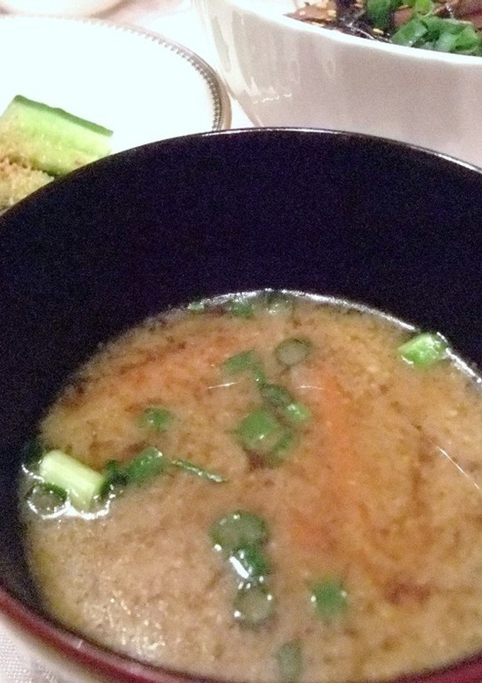ほんのり甘～いきんぴらごぼうのお味噌汁-レシピのメイン写真