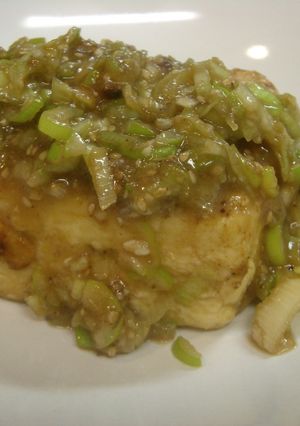 ☆ヘルシー豆腐ステーキ　ネギ味噌ソース☆-レシピのメイン写真