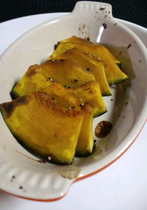 かぼちゃおつまみ♡にんにく醤油焼き-レシピのメイン写真