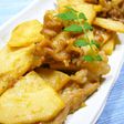 たけのこと豚こま肉の味噌炒め