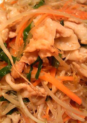 春雨と豚肉の炒め物-レシピのメイン写真