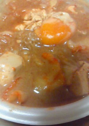 キムチ豆乳味噌汁ごはん-レシピのメイン写真