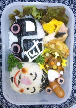 ダンプとパパのLoveキャラ弁-レシピのメイン写真