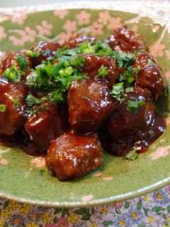 肉団子の黒酢和え-レシピのメイン写真