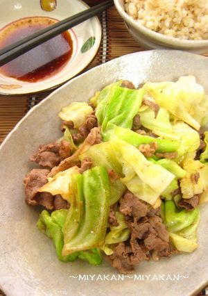 炒めるだけ!キャベツと牛こま-レシピのメイン写真