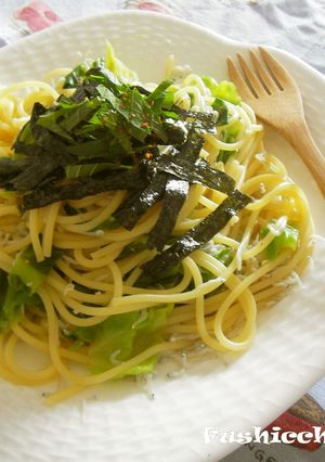 釜揚げシラスと春キャベツ✿和風パスタ-レシピのメイン写真