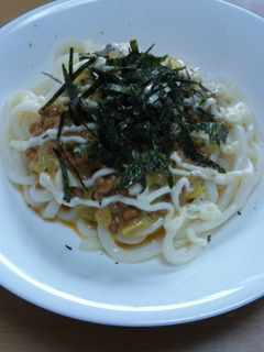 5分で☆納豆玉うどん-レシピのメイン写真