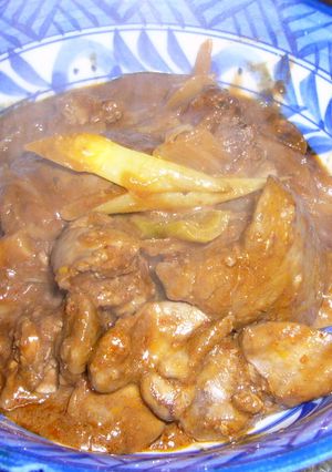 南アの味　レバーペリペリ（辛いトマト煮）-レシピのメイン写真