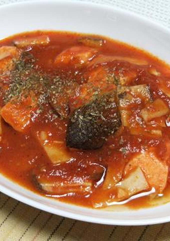 鮭とエリンギのトマト煮-レシピのメイン写真
