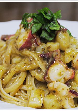 新じゃがとタコのジェノヴェーゼのパスタ-レシピのメイン写真