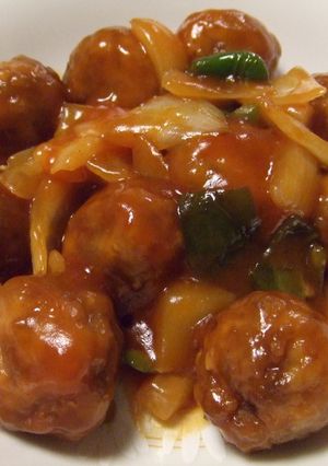 肉団子の野菜の甘酢あんかけ-レシピのメイン写真