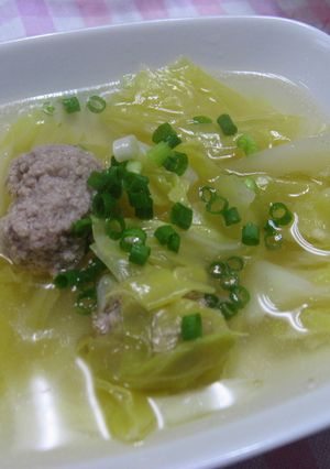 豚ひき肉のキャベツスープ-レシピのメイン写真