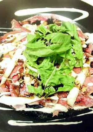 洋梨と牛肉のカルパッチョゴルゴンゾーラ風味-レシピのメイン写真