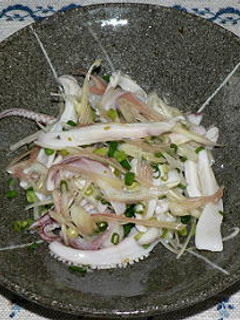 イカ下足と香味野菜の柚子胡椒ポン酢味-レシピのメイン写真