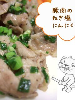 豚肉のねぎ塩にんにく炒め-レシピのメイン写真