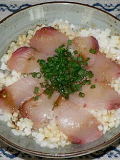 角切り長芋入りカンパチ丼-レシピのメイン写真