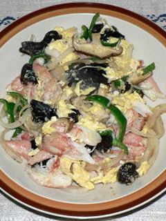 カニかまとキクラゲのふんわり卵炒め-レシピのメイン写真