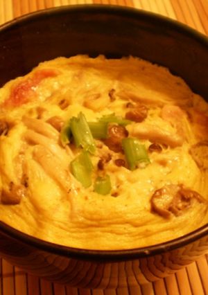 ☆レンジで♪豆乳濃厚カレー味茶碗蒸し風☆-レシピのメイン写真