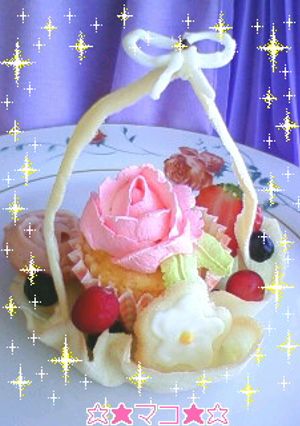 *スィーツ盛りde花かご*-レシピのメイン写真