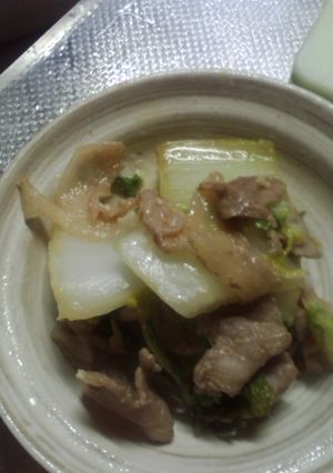 286㌍49円!白菜と豚肉の中華みそ炒め-レシピのメイン写真