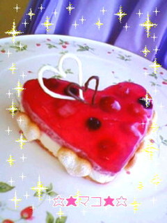 *ハート*ベリー&チーズムースケーキ-レシピのメイン写真