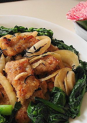豚肉に♡新玉ねぎと芽ひじきの和風ソース-レシピのメイン写真