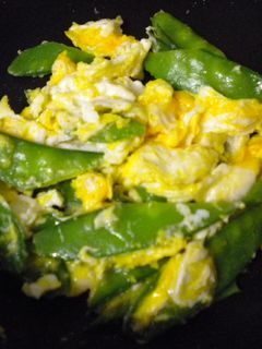 お弁当のおかず☆絹さやの卵とじ-レシピのメイン写真