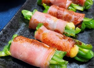 偏食克服！ピーマンとチーズのベーコン巻き-レシピのメイン写真